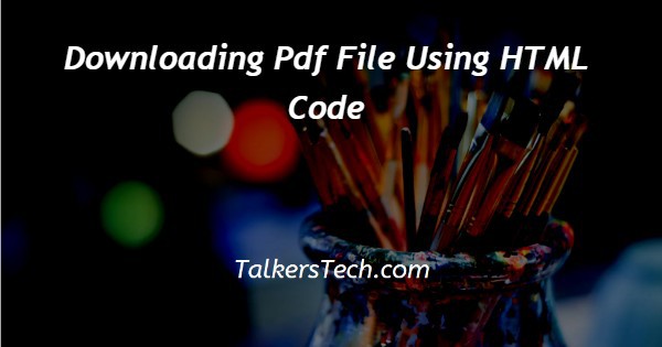 Html code to download a pdf file download notepad++ for windows 10