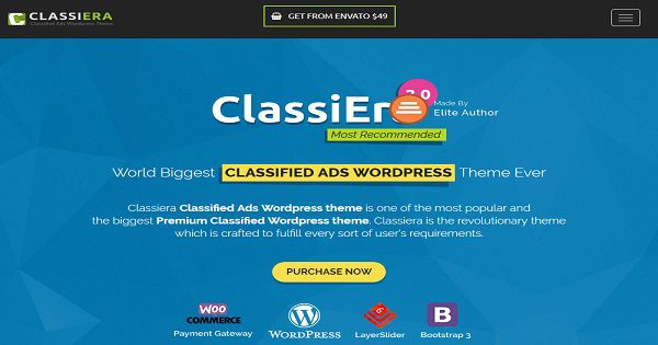 Classiera - WordPress Classified Theme