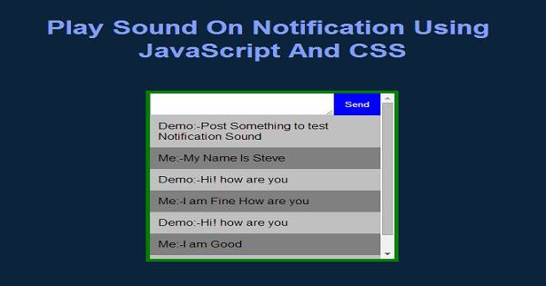 javascript play sound