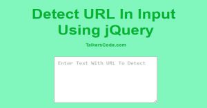 Detect URL In Input Using jQuery