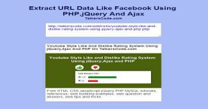 Extract URL Data Like Facebook Using PHP,jQuery And Ajax
