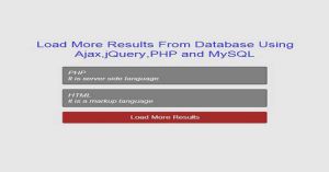 Create Load More Results From Database System Using jQuery,Ajax,PHP and MySQL