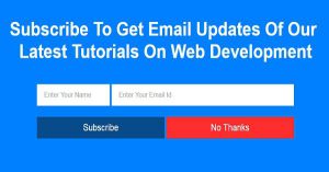 Create Newsletter SignUp Form Using jQuery And PHP