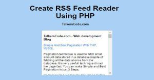 Create RSS Feed Reader Using PHP