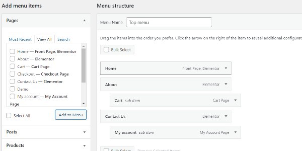 How To Add Sub Menu In WordPress