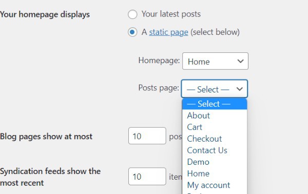 How To Change Front Page In WordPress