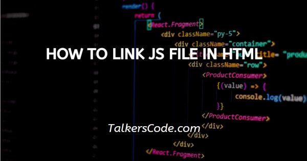 Link Js Function In Html