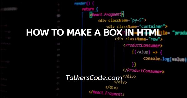 How To Make A Contact Box In Html