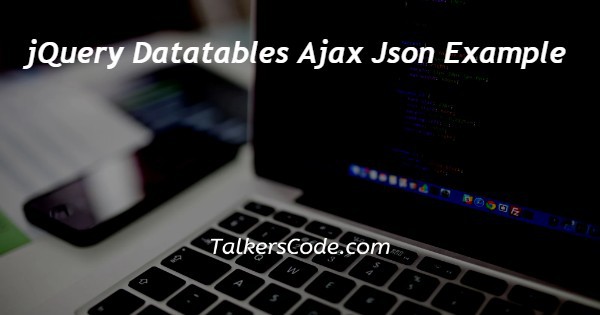 php datatables ajax json