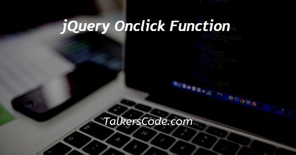 jQuery Onclick Function