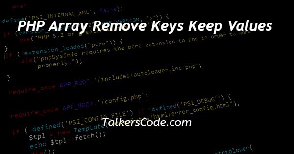 php array remove empty keys