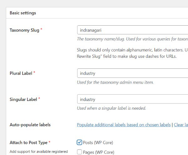 WordPress Custom Post Type Taxonomy Category