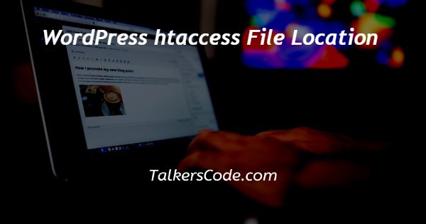 WordPress htaccess File Location