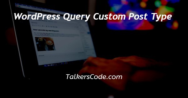 WordPress Query Custom Post Type