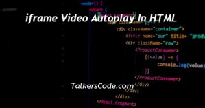 iframe Video Autoplay In HTML
