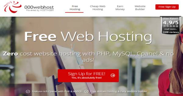 000Webhost Review - Zero Cost Website Hosting For Everyone