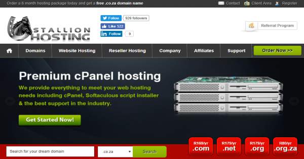 Stallion Hosting Review - Web Hosting in South Africa