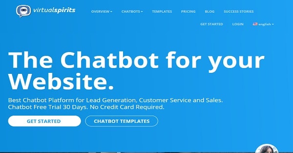 VirtualSpirits Chatbot Review - The Best Chatbot Platform for Websites