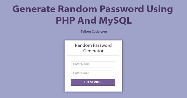 php generator for mysql crack