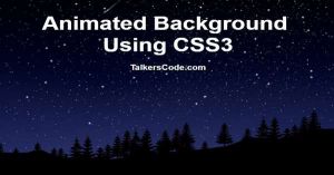 Create Animated Background Using CSS3