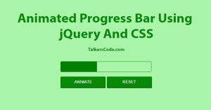 Animated Progress Bar Using jQuery And CSS