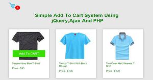 Simple Add To Cart System Using jQuery,Ajax And PHP