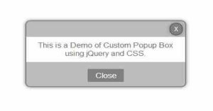 Simple And Best Custom Popup Box Using jQuery And CSS